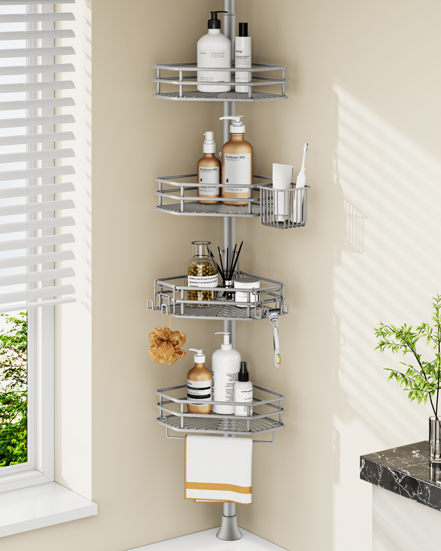 SEIRIONE 04 Shower caddy Tension Pole