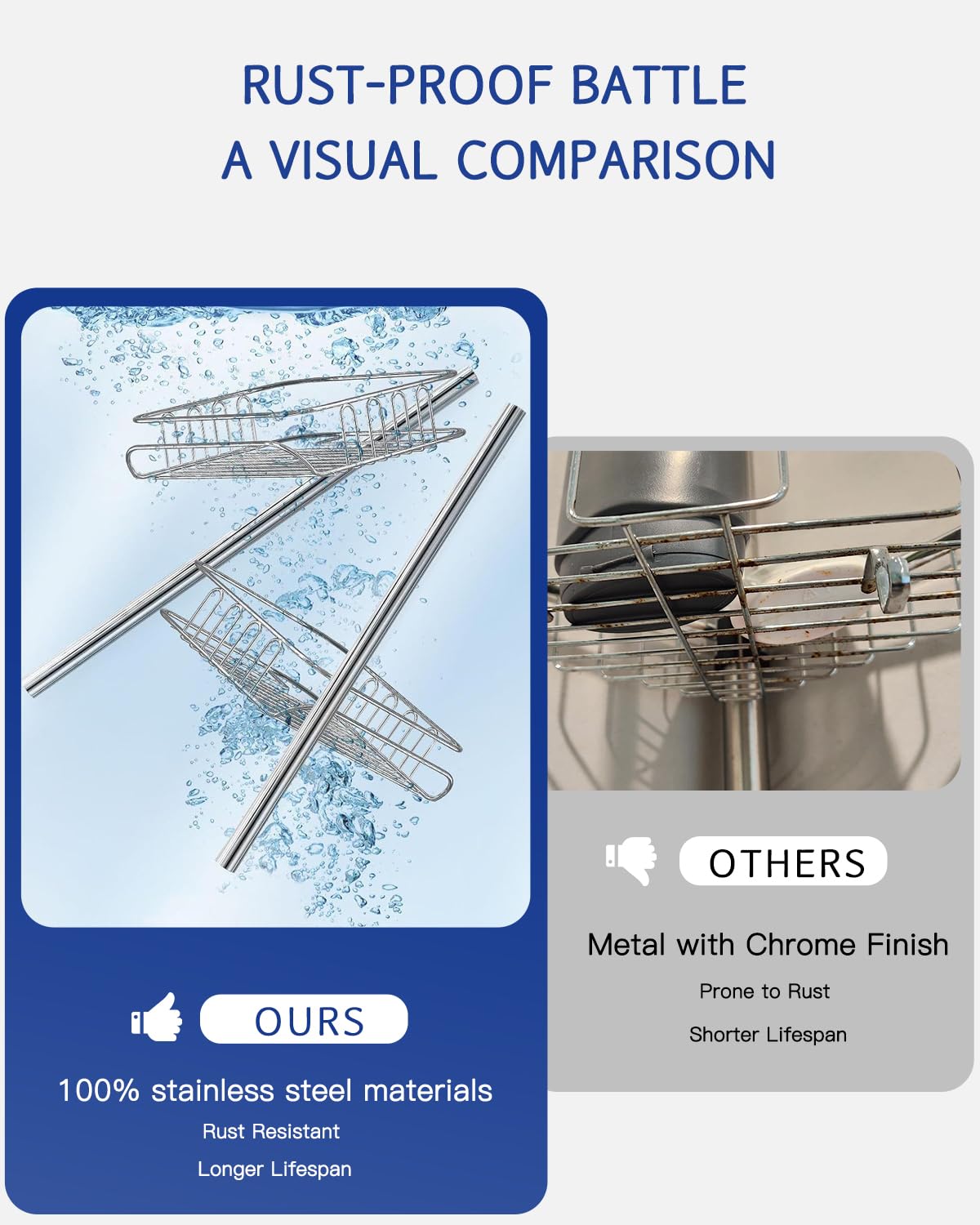 SEIRIONE 02 Shower caddy Tension Pole