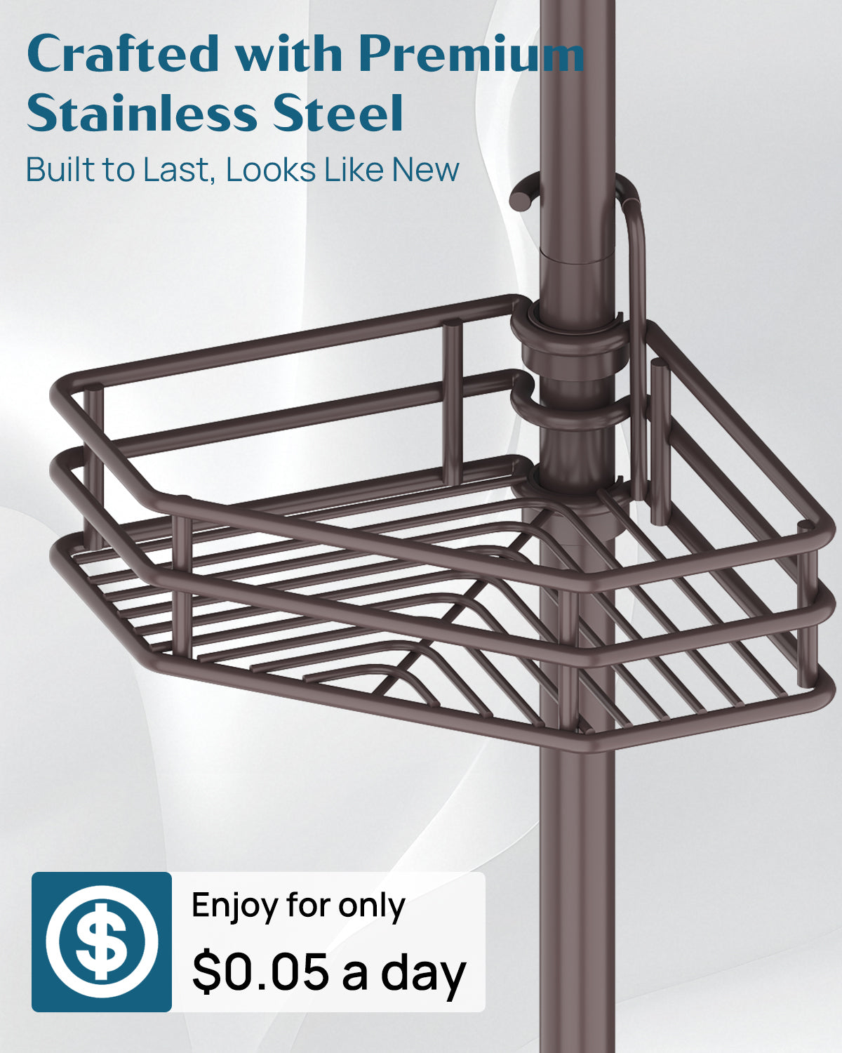 SEIRIONE 04 Shower caddy Tension Pole