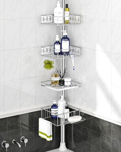 SEIRONE 08  Corner Shower Caddy Tension Pole