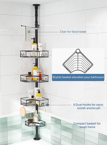 SEIRONE 07 Shower caddy Tension Pole