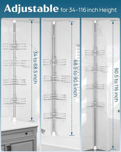 SEIRIONE 04 Shower caddy Tension Pole