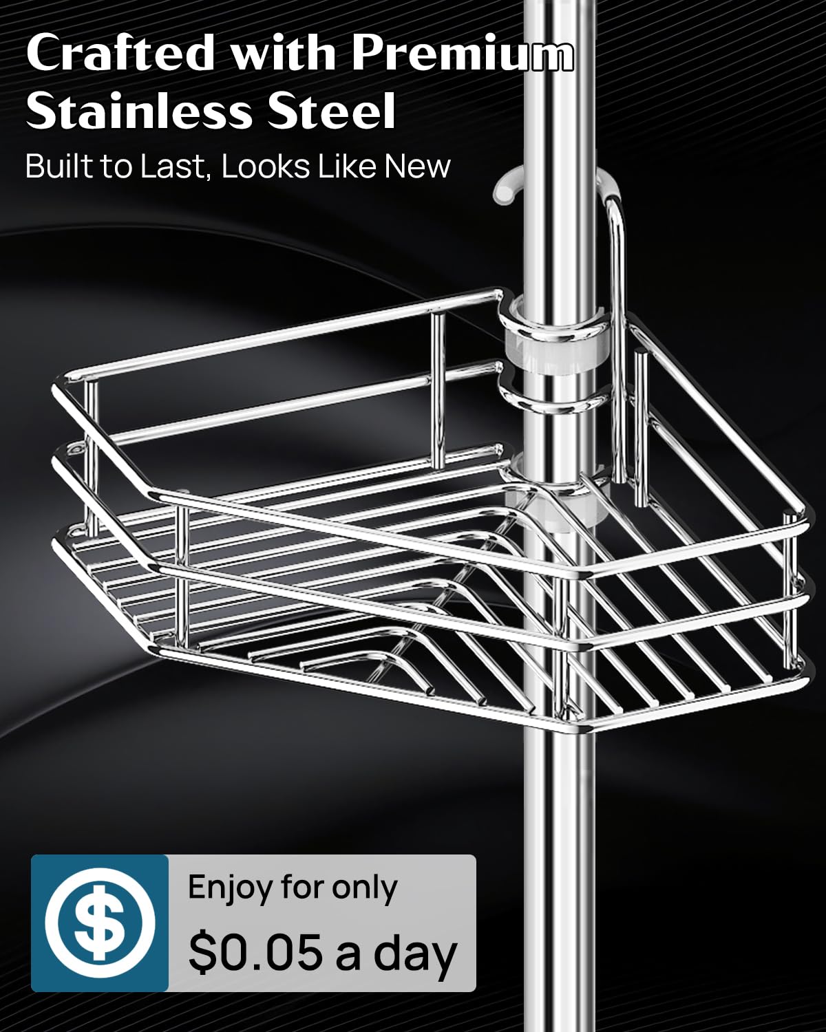 SEIRIONE 04 Shower caddy Tension Pole