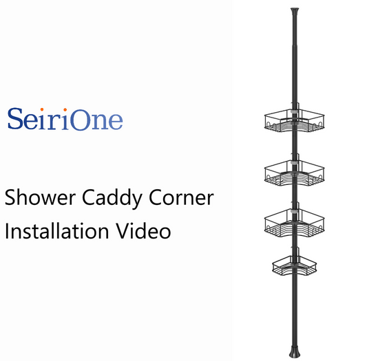 SEIRONE 07 Shower caddy Tension Pole